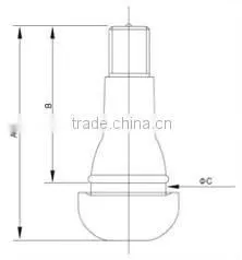 Metal snap in tubeless tire valve for passanger car & light truck