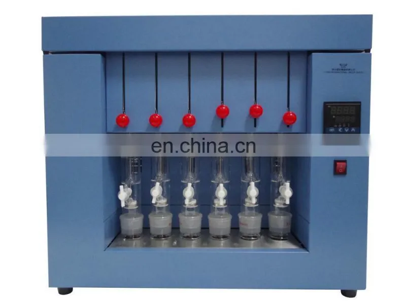 Animal feed Raw Fat Analyzer with Soxhlet theory