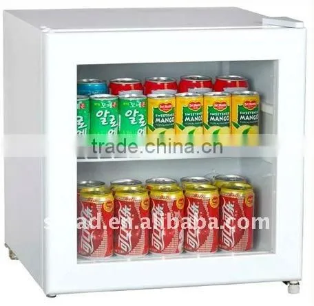Curved glass door showcase chest freezer for ice cream