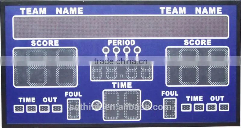 Wholesale multi-sport p10 LED scoreboard
