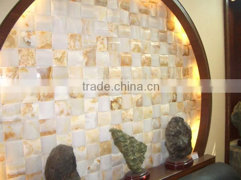 Decorative Polished Natural Onyx Stone Mosaic