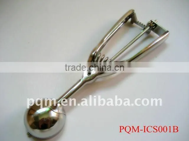 Stainless steel manual ice cream spoon 001B