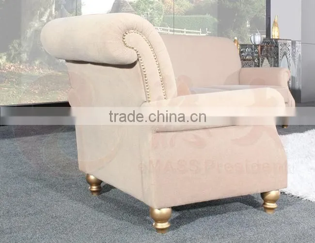 (EM-fs4500) Golden house and home furniture top sale fabric sofa