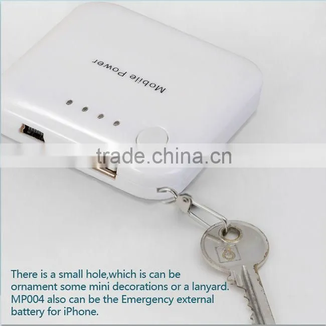 Square Keychain 5v 1800mAh shenzhen power bank with CE&RoHs for smartphones ,MP004