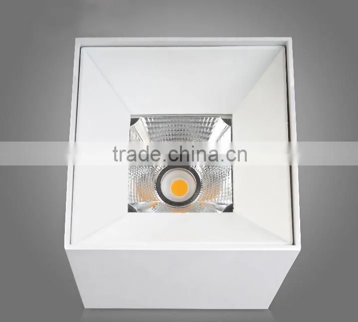High Quality 20W 60 Degree Ceiling Mounted Square COB LED Surface Downlight 10W 20W 30W