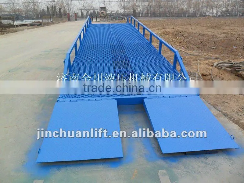 8T Mobile hydraulic yard ramp/loading dock ramp leveler