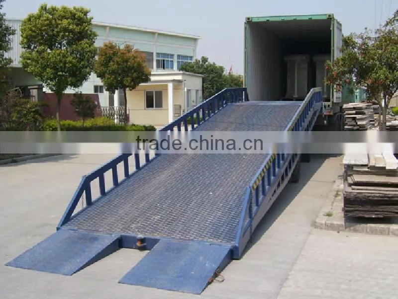 8T Mobile hydraulic yard ramp/loading dock ramp leveler