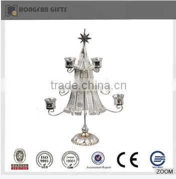 new sytle Christmas tree metal candle holder