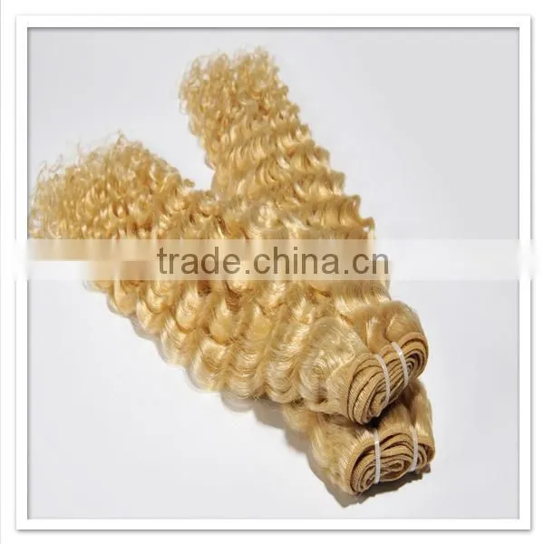 2015 Hot Sale European Deep Wave Human Hair European Blonde Virgin Hair