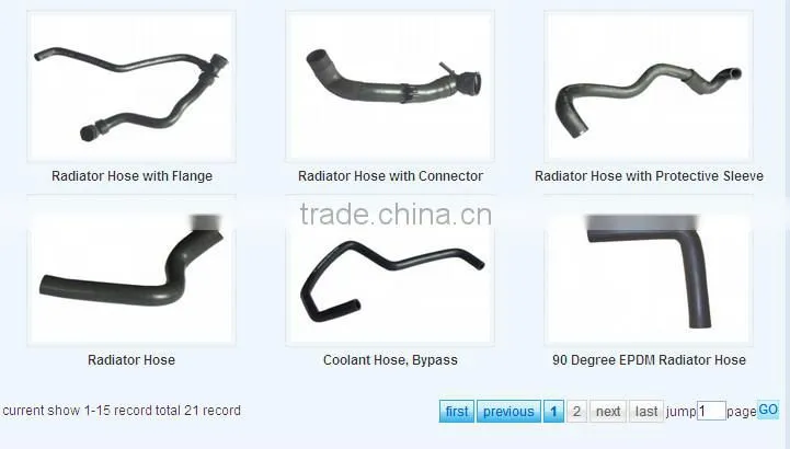 Chevrolet/Opel (lower&upper)Radiator Hose with protective sleeve