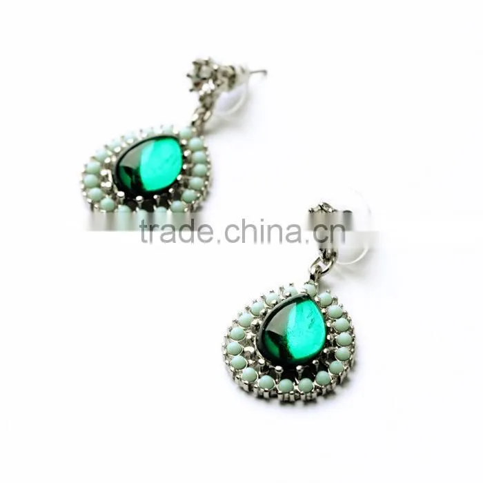 DIAMOND TEARDROP EARRINGS,CRYSTAL EARRING FASHION JEWELRY