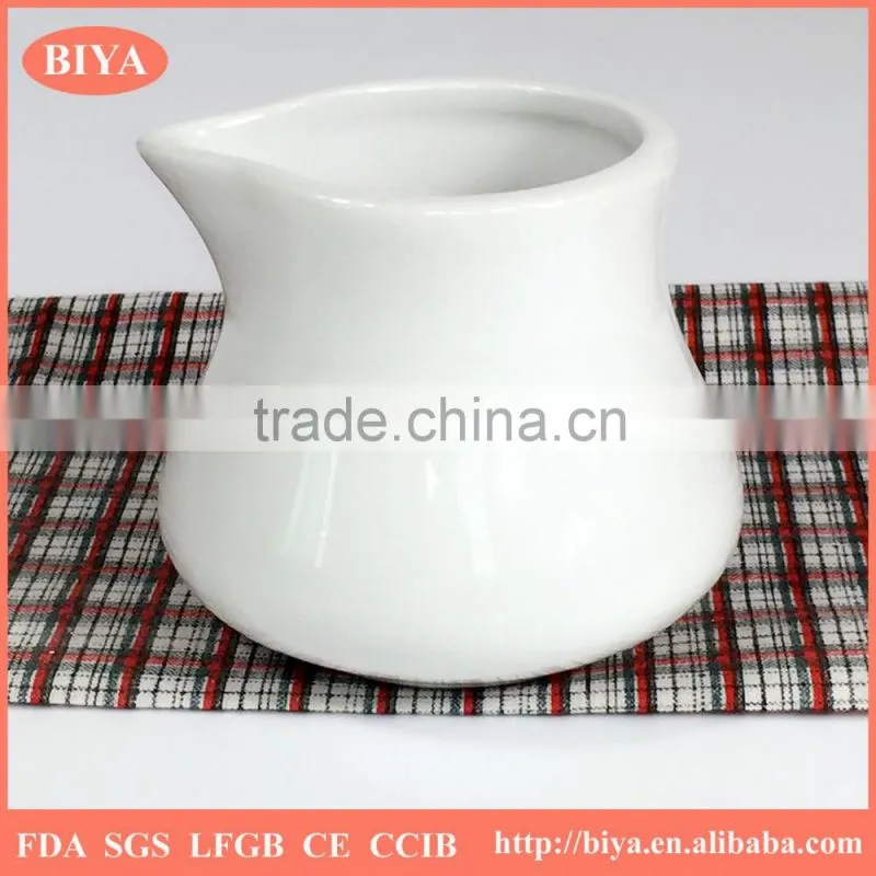 chaozhou factory directly ceramic bulk spice jar porcelain small milk jar,milk pot, juice jar and coffee jar for dinner jar