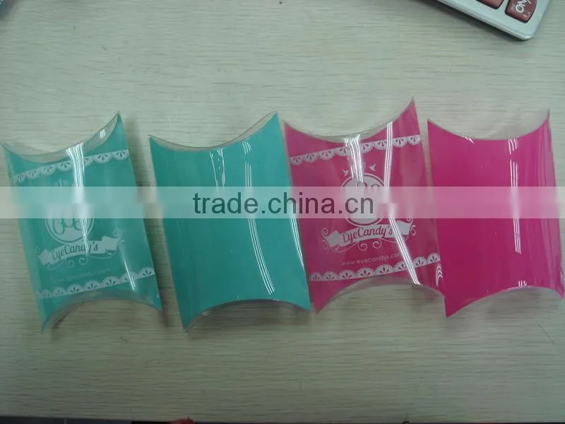 PVC pillow packaging clear custom plastic pvc package box