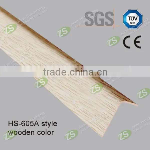 Hard L shape wall outside vinyl decortative corner guard protector for wall protection