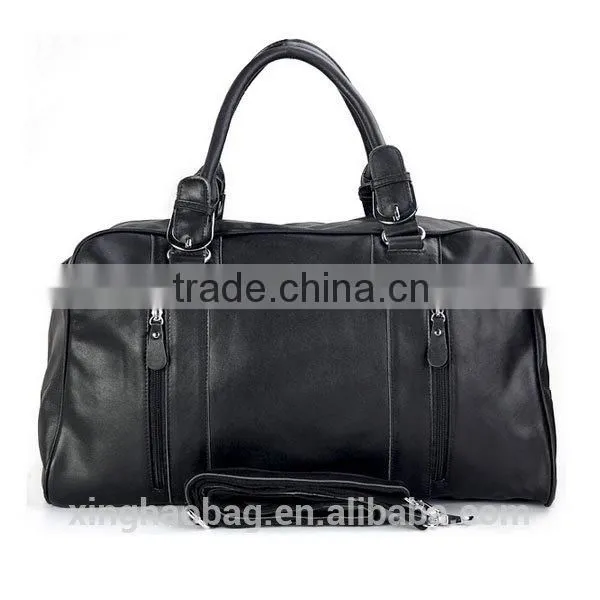 High quality leather travel luggage bags made in china