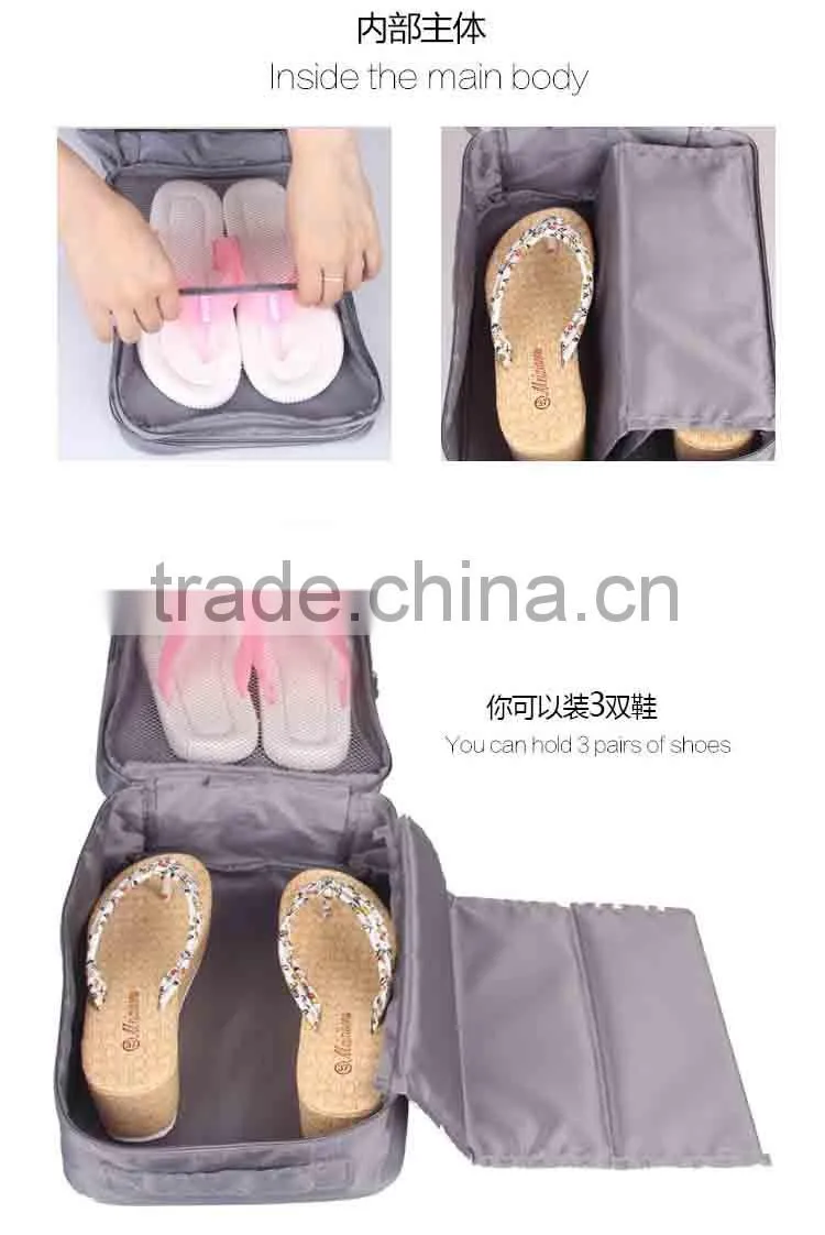 2015 fashion wholesale shoe and bag set hanging shoe bag