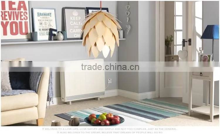 Wooden LED pendant light JK-8005B-29 China Supplier High Quality Indoor Pendant Lamp Wooden Lights