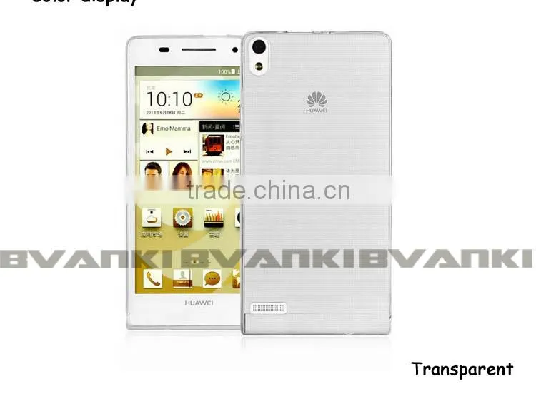 TPU Case 2016 For Huawei Ascend P6 Back Cover,Shenzhen Mobile Phone Shell Stylish Phone Case Clear Case Back For Huawei AscendP6