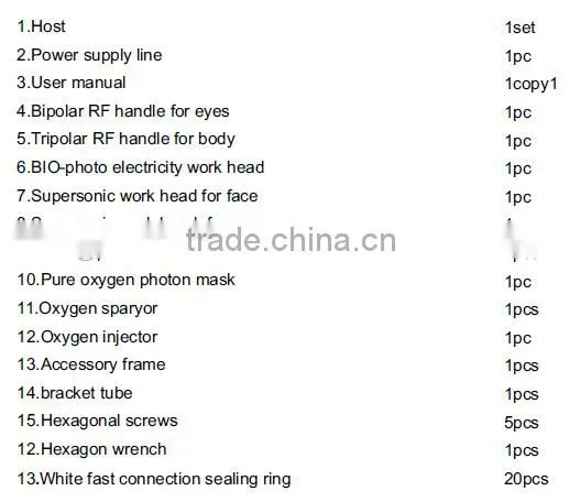 New facial care oxygen machine/multipolar RF 40k cavitation bio-photon hyperbaric oxygen skin care machine