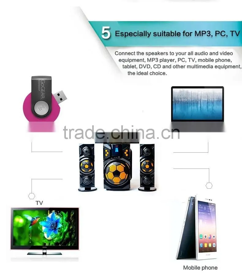 Jerrypower factory supply Professional 2.1/3.1bluetooth speaker in 2016