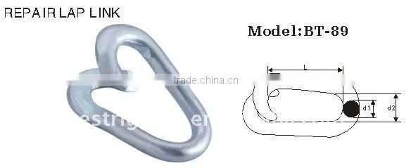 zinc plated lap link factory/ link chain