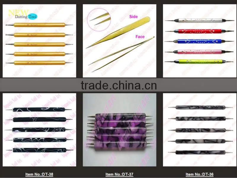 5pcs* 2 Way Nail Art Tool Set PRO Marbleizing nail dotting tool/Nail Dotting Tool