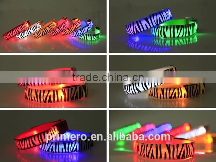 Hot Sale Glowing Bracelet LED lights Flash Wrist Nocturnal Warnings band Running Gear Glowing Armband