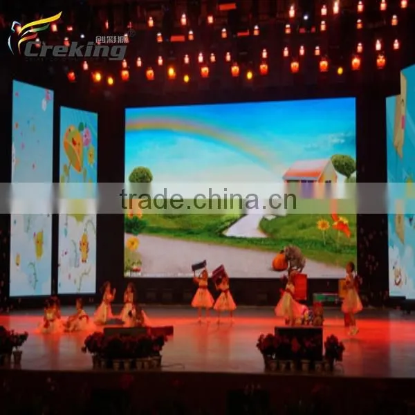 Alibaba hot saling p10 indoor full color stairway led video screen/High strength SMD p10 led decoration screen
