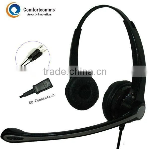 Binaural computer headset with 3.5mm plug HSM-902FPQDJ3.5D
