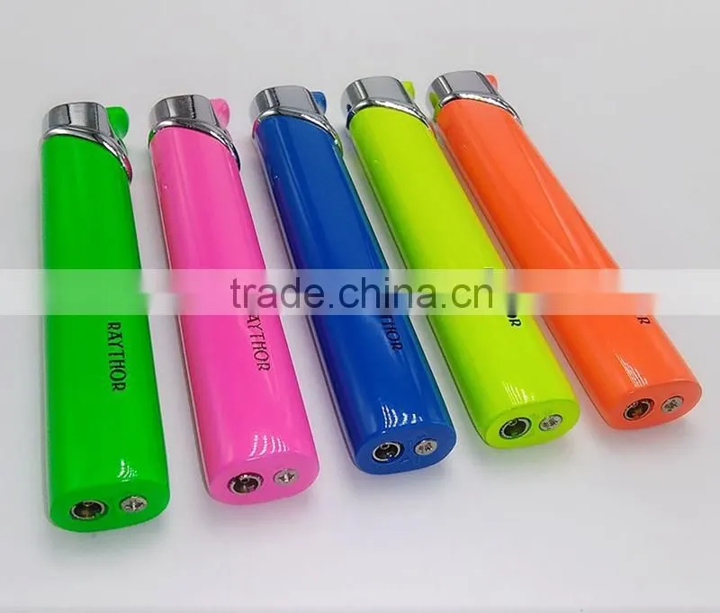 Customized colors candle refillable butane metal lighter