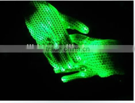 Paillette LED Gloves Colorful Flashing Light-emitting Halloween Gloves