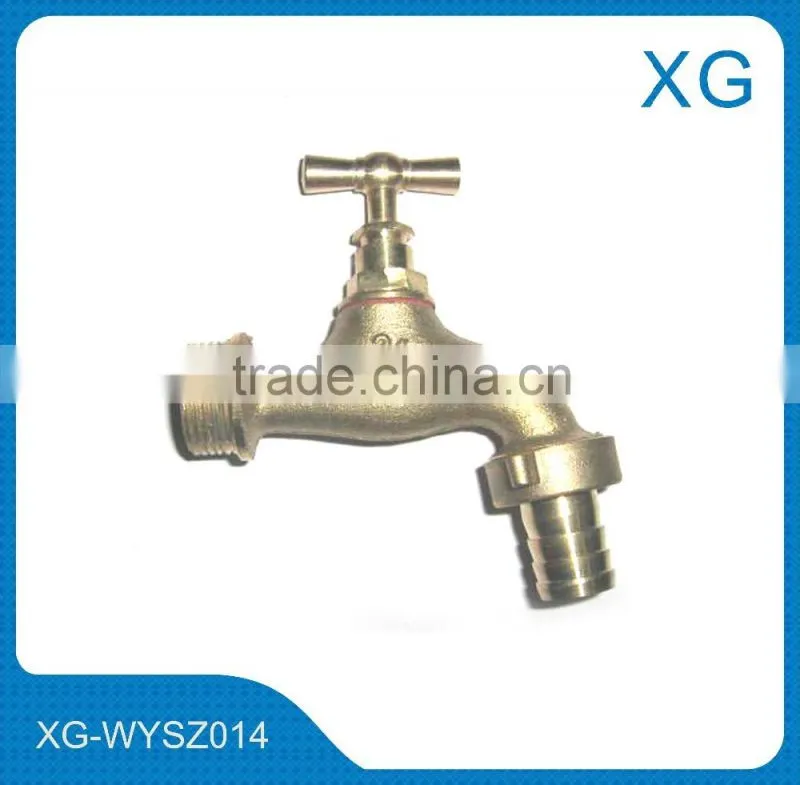 Brass lockable water faucet/Brass outdoor water bibcock/brass ball water tap/garden lock water faucet/Copper lock water faucet