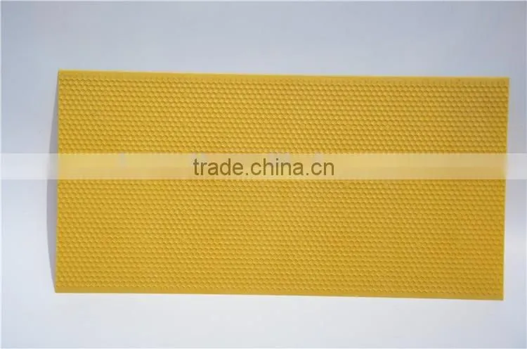 plastic beeswax foundation sheet/beeswax foundation sheet yellow
