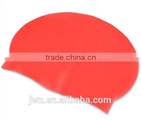 Red silica gel swimming cap water-proof swimming pool swimming cap