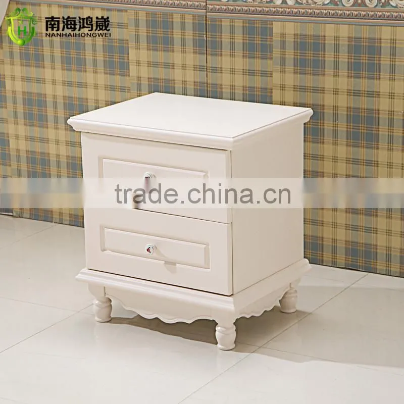 Latest Design White Wooden MDF Modern Bedroom Furniture