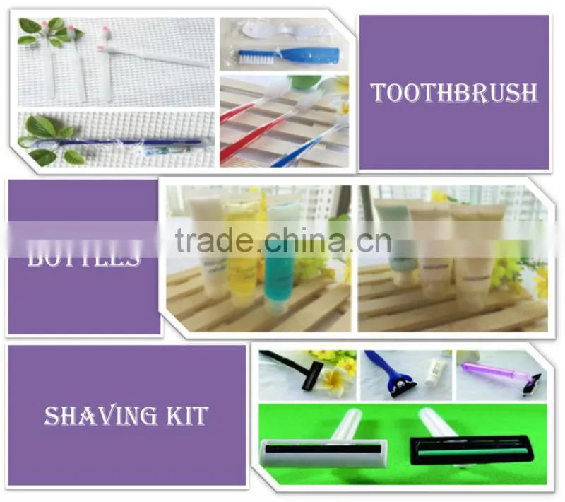 Hotel travel kit toothbrush with cap