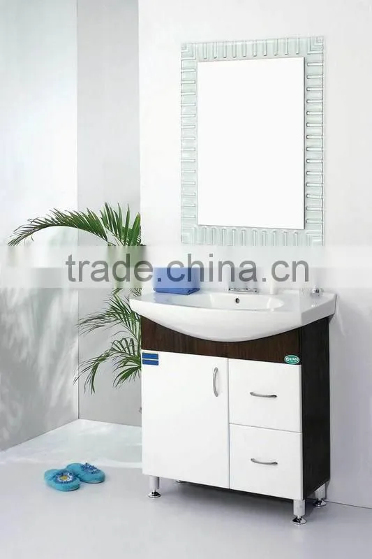 floor standing cabinet/bathroom plastic vanity cabinet/bathroom cabinet with legs