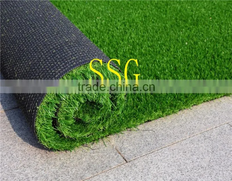 Home use outdoor laying S shape synthetic grass