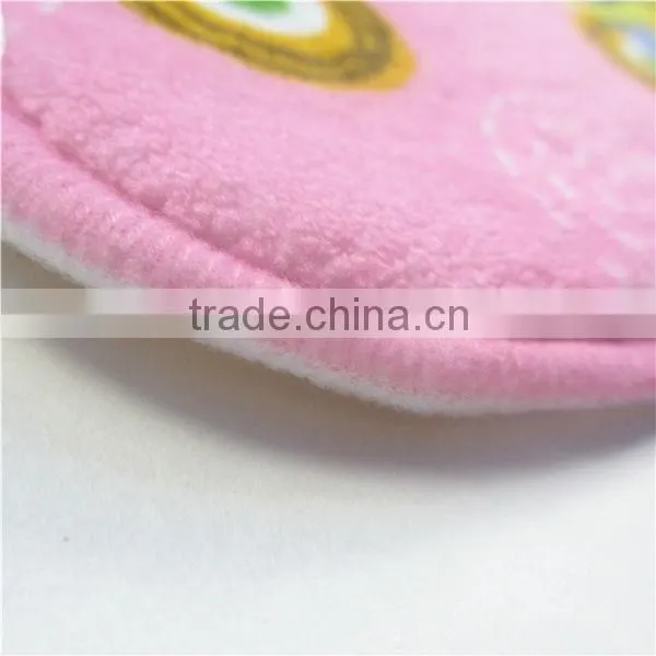 Short fleece + 7mm common foam + anti slip pvc backing can be customize