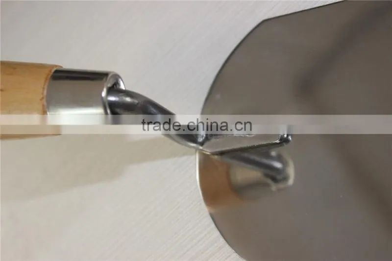 Stainless steel bricklaying trowel / wood hand bricklayers' tools