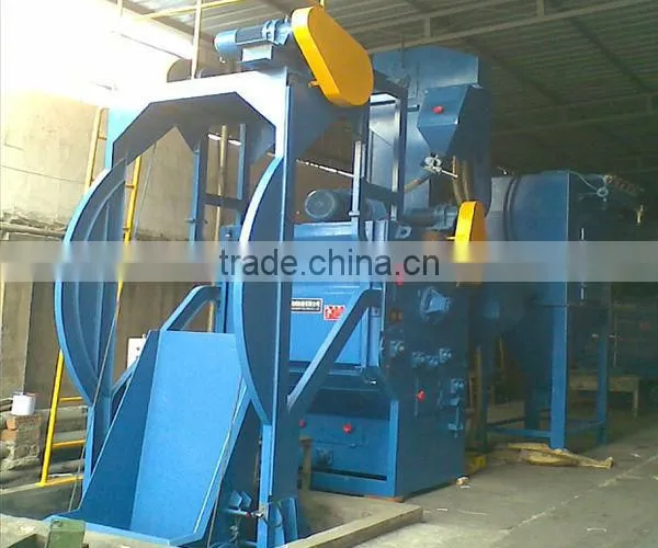 Track conveyor belt shot blasting machine