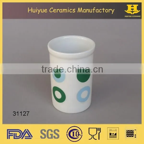 ceramic bathroom set, mouthwash cup