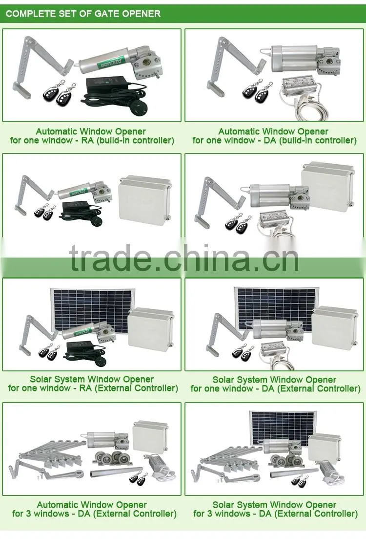 Electric remote control window opener