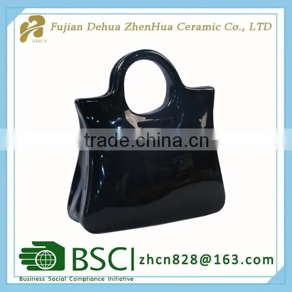 black handbag gift decoration for ceramic money bank
