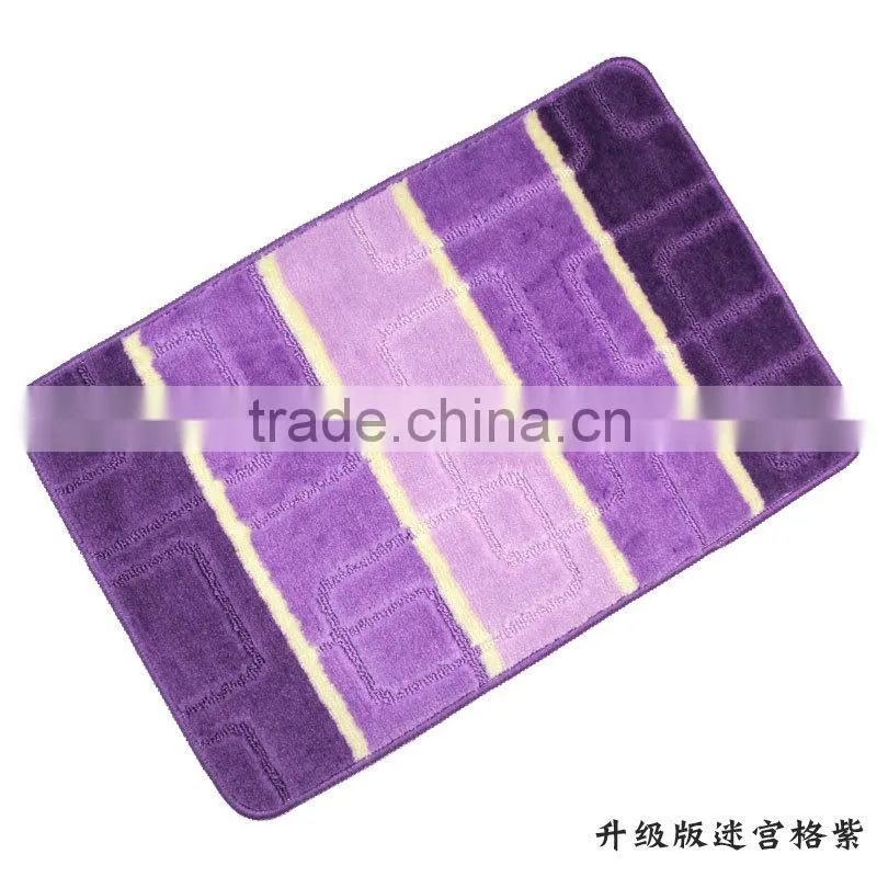 pp materail 2 pcs bathmat floor mat with TPR Base