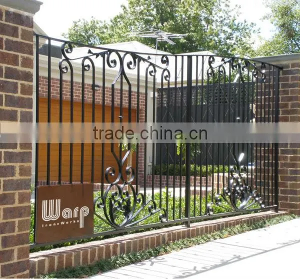 Top-selling modern garden wrought iron railing parts