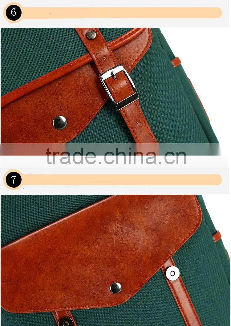 fashion canvas school backpack laptop bag backpack