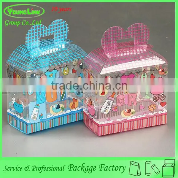 Fashion cheap plastic chocolate candy box with printing