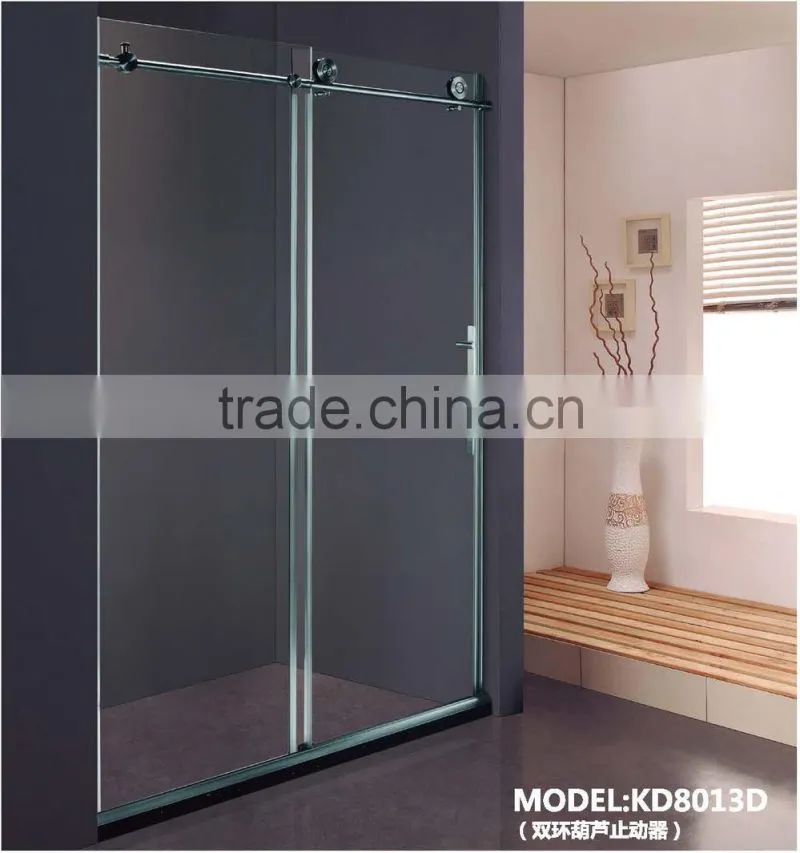 304 Stainless Steel Component Complete Adjustable Shower Door(KD8013D)