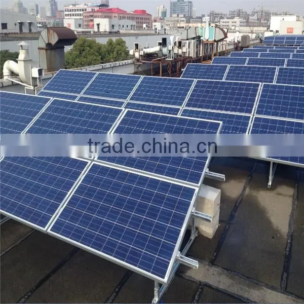 flat roof pv mounting system solar power system solar kit aluminum clamp profile